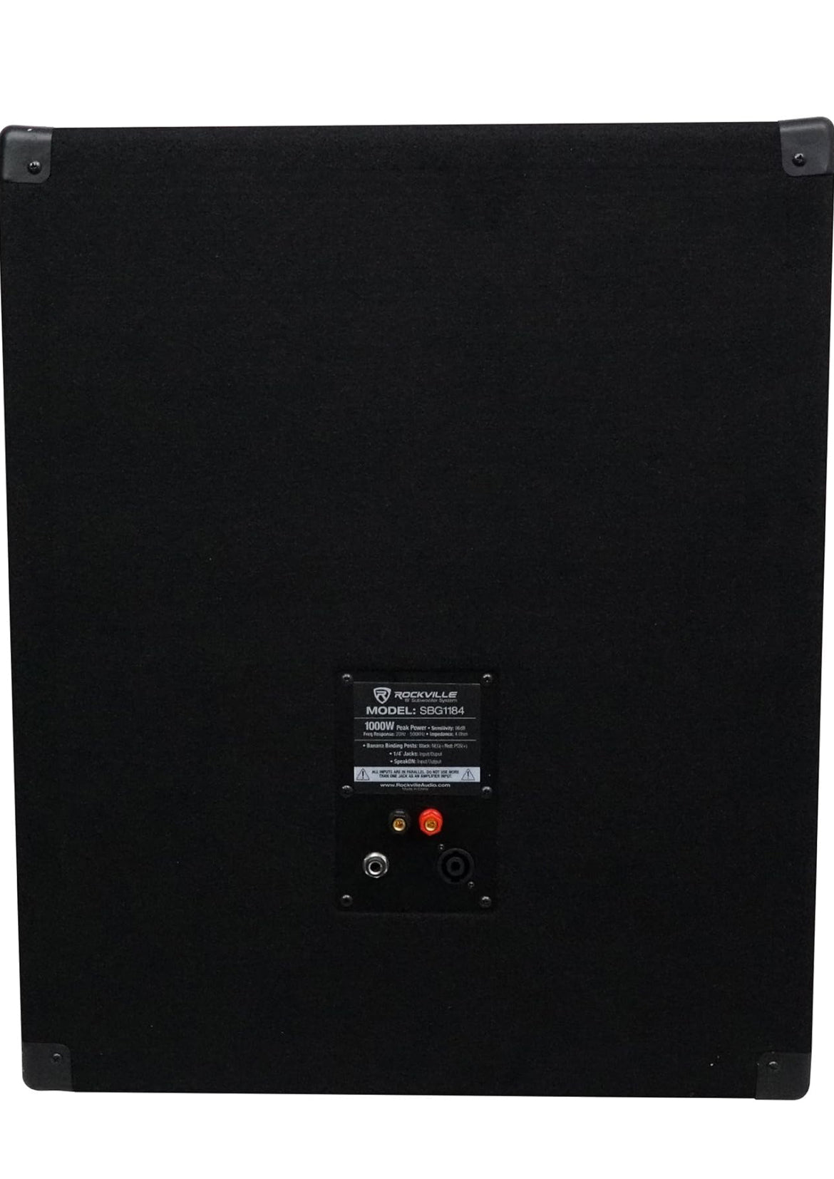 Rockville SBG1184 18" 1000 Watt Subwoofer Sub vir Kerke Se Klankstelsels