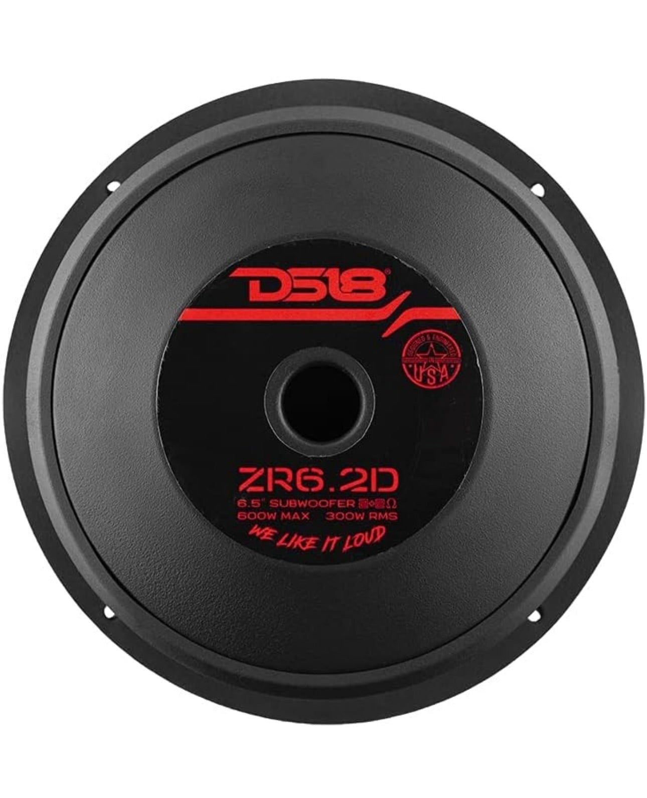 DS18 Elite-Z ZR6.2D 6.5" Car Subwoofer 600 Watts Max Power Dual Voice Coil 2-Ohm (1 PC)