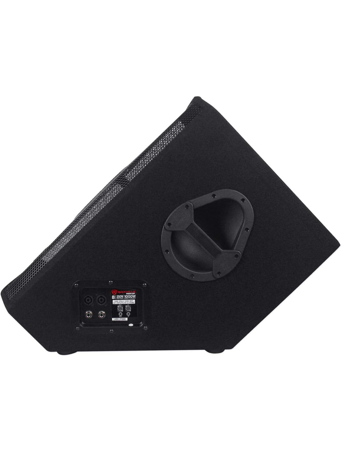 New Rockville RSM12P 12" 1000 Watt 2-Way Passive Stage Floor Monitor Speaker, black