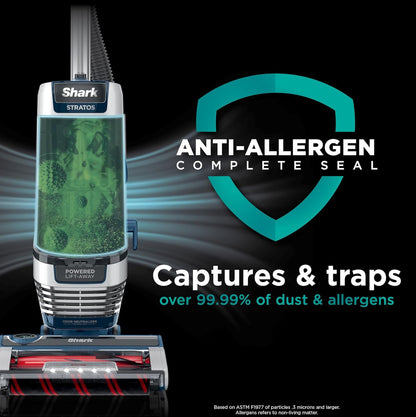 Shark Regop Stofsuier, Stratos met DuoClean PowerFins, HairPro, Aangedrewe Lift-Away - NUUT