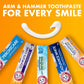 ARM & HAMMER Advance White Toothpaste Stain Defense, Fluoride - Clean Mint Flavor, 6.0 Oz (Pack of 4)