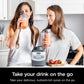 Ninja BL660 Professional Compact Smoothie & Food Processing Blender, 1100-Watts, 3 Functions - 2-oz.* Pitcher, (2) 16-oz. To-Go Cups & Spout Lids - Gray