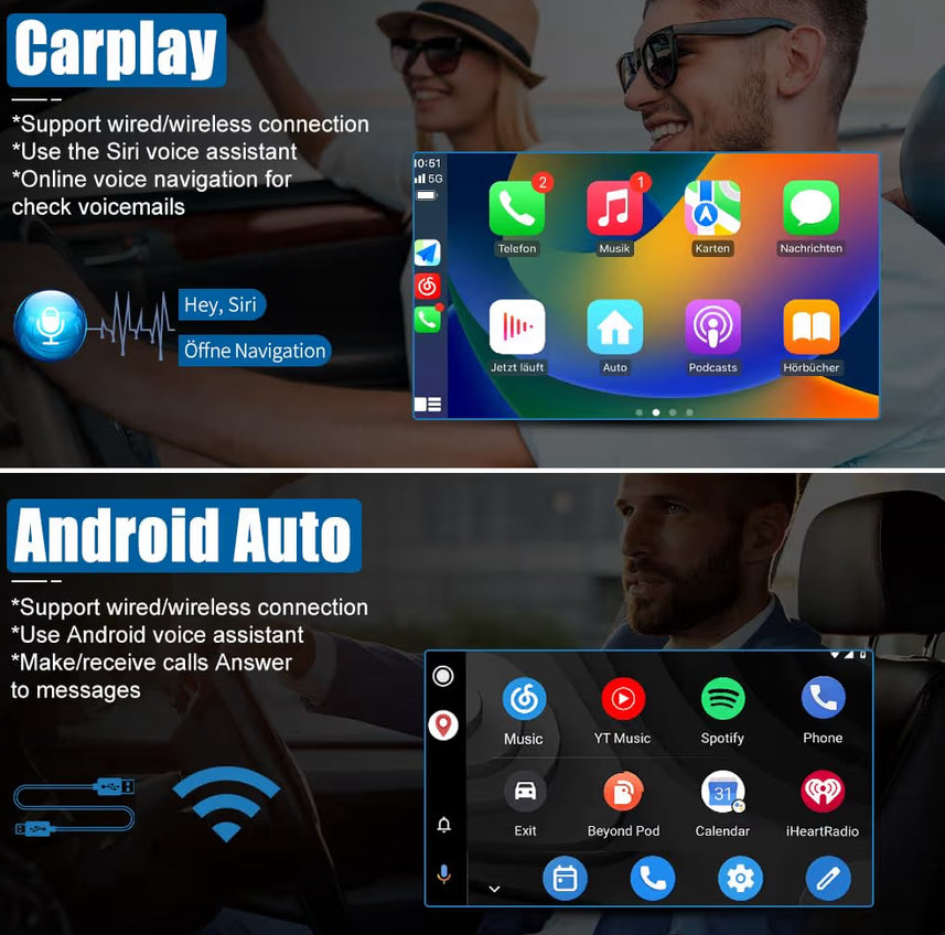 7" Touch Screen Car Stereo w/ GPS Navigation CarPlay Android Auto Multimedia Video Player - for Chevy Silverado GMC Sierra Yukon 2007-2013, Silverado Radio