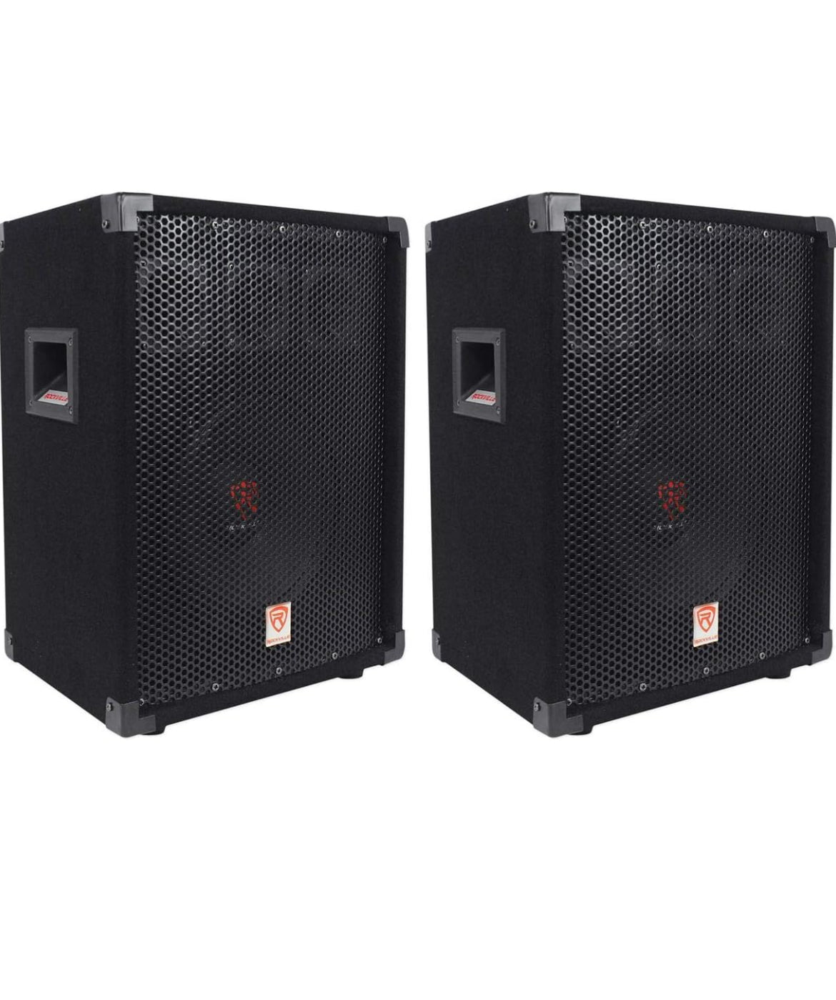 Rockville (2) RSG10 10 400 Watt 2-Way 8-Ohm Passive DJ/Pro Audio PA Speaker BUNDLE