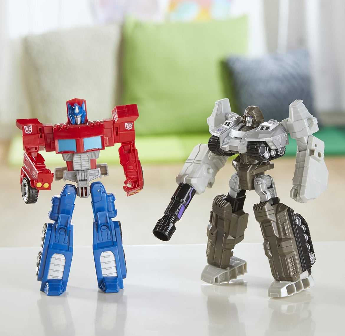Transformers Toys Heroes and Villains Optimus Prime and Megatron 2-Pack Action Figures - for Kids Ages 6 and Up, 7-inch (Amazon Exclusive)