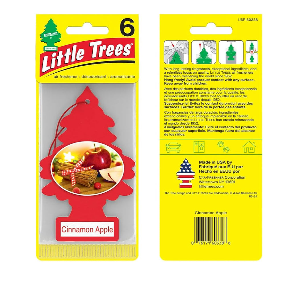 LITTLE TREES Kar Lugverfrisser Langdurige Geur - Kaneelappel - (24)