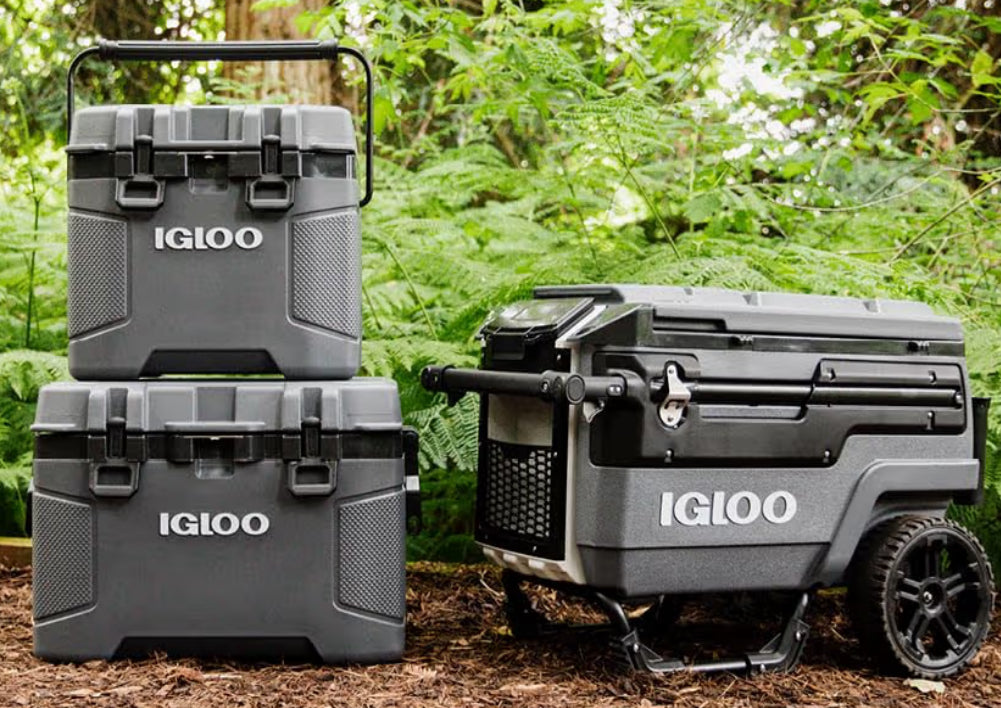 Igloo Trailmate Cooler 50Qt Durable Insulated Hard Shell Ice Chest - Bone