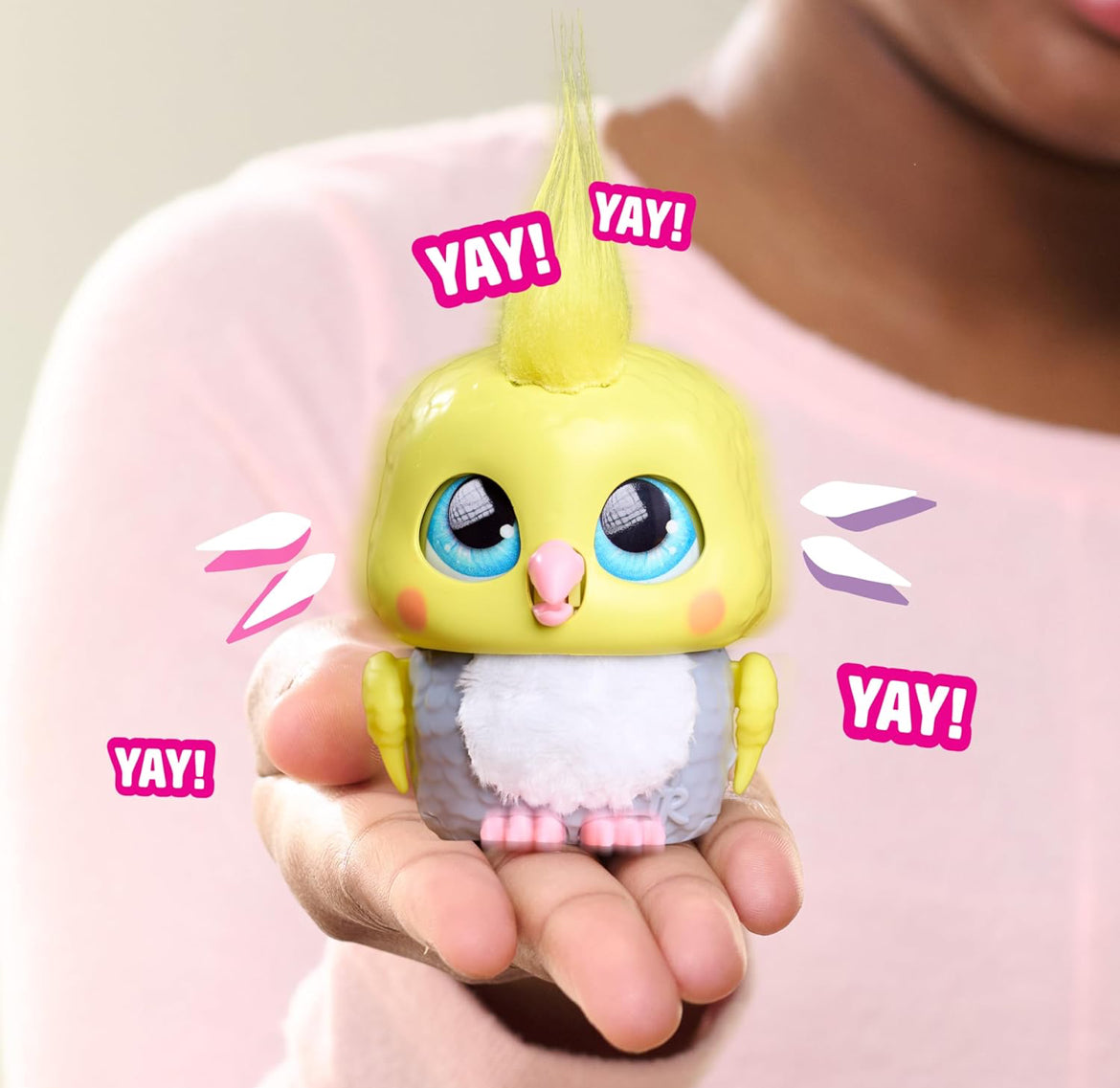 Just Play furReal Handfuls Chirps The Cockatoo, 3.5 Inch Interactive Toy, for Boys and Girls, Ages 4 and Up