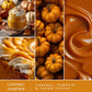 Scentsationals Fall Wax Melts Long Lasting, Strong Scent Melts - Pumpkin Spice W/ Apple Muffins, Marshmallow, and Caramel (PACK OF 4)