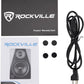 Rockville 2 DPM5B 5.25" 300w Dual Active Studio Monitors+Stands+Pads+Headphones BUNDLE