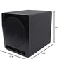 Rockville APM10B 10" 400 Watt Powered Studio Subwoofer Pro Sub + Acoustic Riser