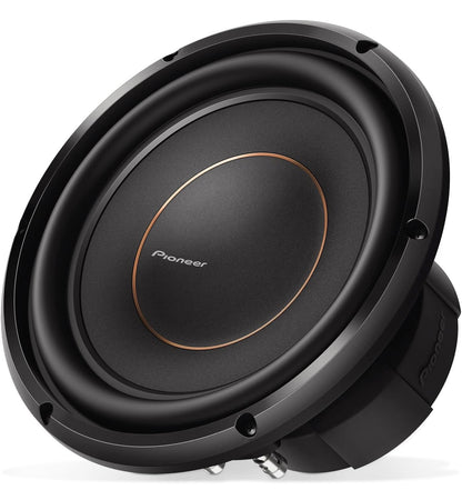 Pioneer TS-D10D4 - Kragtige 10-duim Subwoofer, 1500 Watt Piekvermoë, Dubbele 4 Ohm Spreekspoel vir Diep Bassklank