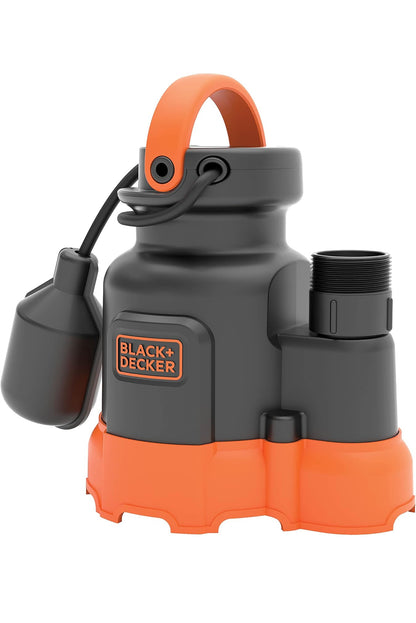 Black+Decker 1/3 HP Dompelbare Opgaarpomp, Pomp tot 2500 GPH