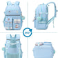 Backpack for Girls, 15.6 Inch Laptop School Bag Kids Kindergarten Elementary College Backpacks Large Bookbags for Teen Girl Women Students Casual Travel Daypacks (Blue)