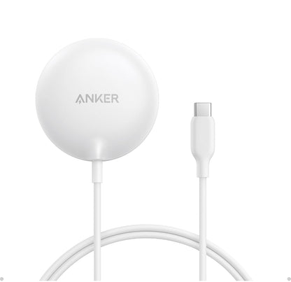 Anker Zolo Magnetiese Draadlose Laaier Qi2 Gesertifiseerde 15W MagSafe Draadlose Laaiblok- (Wit, 1 Pak)