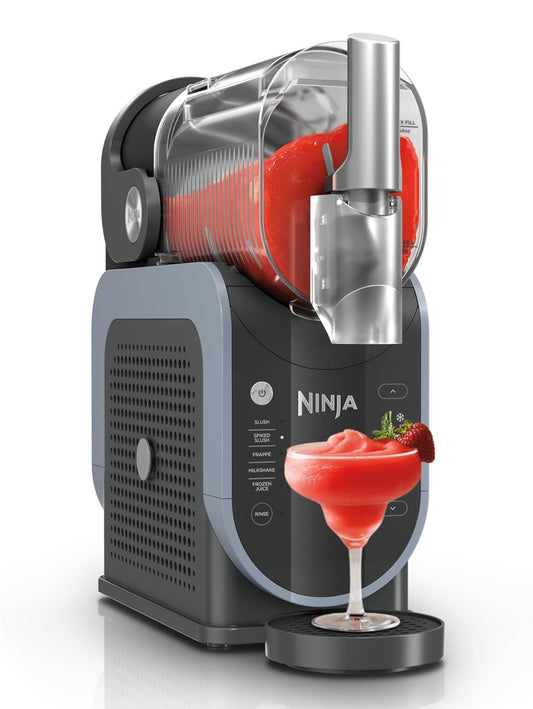 Ninja SLUSHi met RapidChill Tegnologie, 88 ons Bevrore Drankie- en Slushie-masjien, 5 Voorafingestelde Programme, Margaritas, Frappés, en Meer, Premium Aksente, Swart, FS301