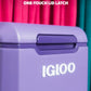 Igloo Tag Along 360 Spinner Cooler | 20 Quart Rolling Ice Chest - (D Grape)