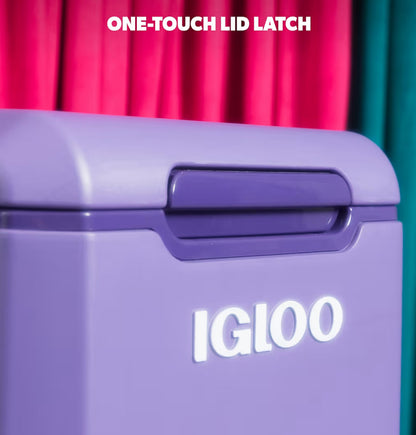 Igloo Tag Along 360 Spinner Cooler | 20 Quart Rolling Ice Chest - (D Grape)