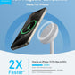 Anker MagGo iPhone 16 MagSafe-Compatible Wireless Charger Stand - WHITE (No AC Adapter)
