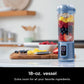 Ninja Blast Portable Blender, Cordless, 18oz. Vessel, Personal Blender BPA Free, Leakproof-Lid and Sip Spout, USB-C Rechargeable, Dishwasher Safe Parts - Denim Blue (BC151ND)