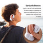Open Ear Earbuds Bluetooth, AI Translation w/ Real-Time 100+ Languages Translation - White