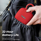 PE1 Mini Portable Bluetooth Speakers w/ Adjustable Carabiner IPX8 Waterproof, 32H Playtime - Red