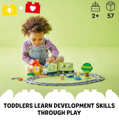 LEGO DUPLO Town Interaktiewe Avontuurtreinstel - Bou / Leer Treinspeelstel met Liggies en Klanke