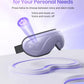 Eyeris 2 Eye Massager w/ Heat Face Massager, Heated Eye Mask for Improve Sleep - (Purple)