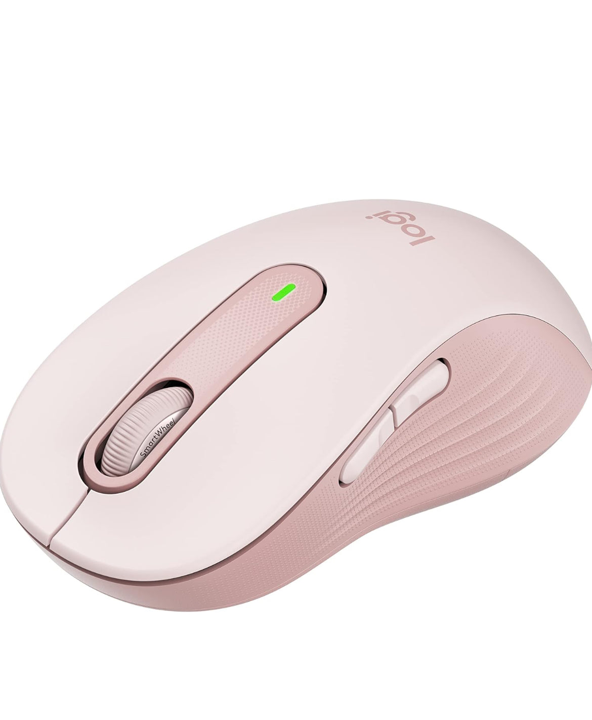 Logitech Wireless Mouse Signature M650- Small Hands Silent Clicks, Customizable Buttons, Bluetooth, PC/Mac/Chromebook - Rose, Right-Handed, Small-Medium