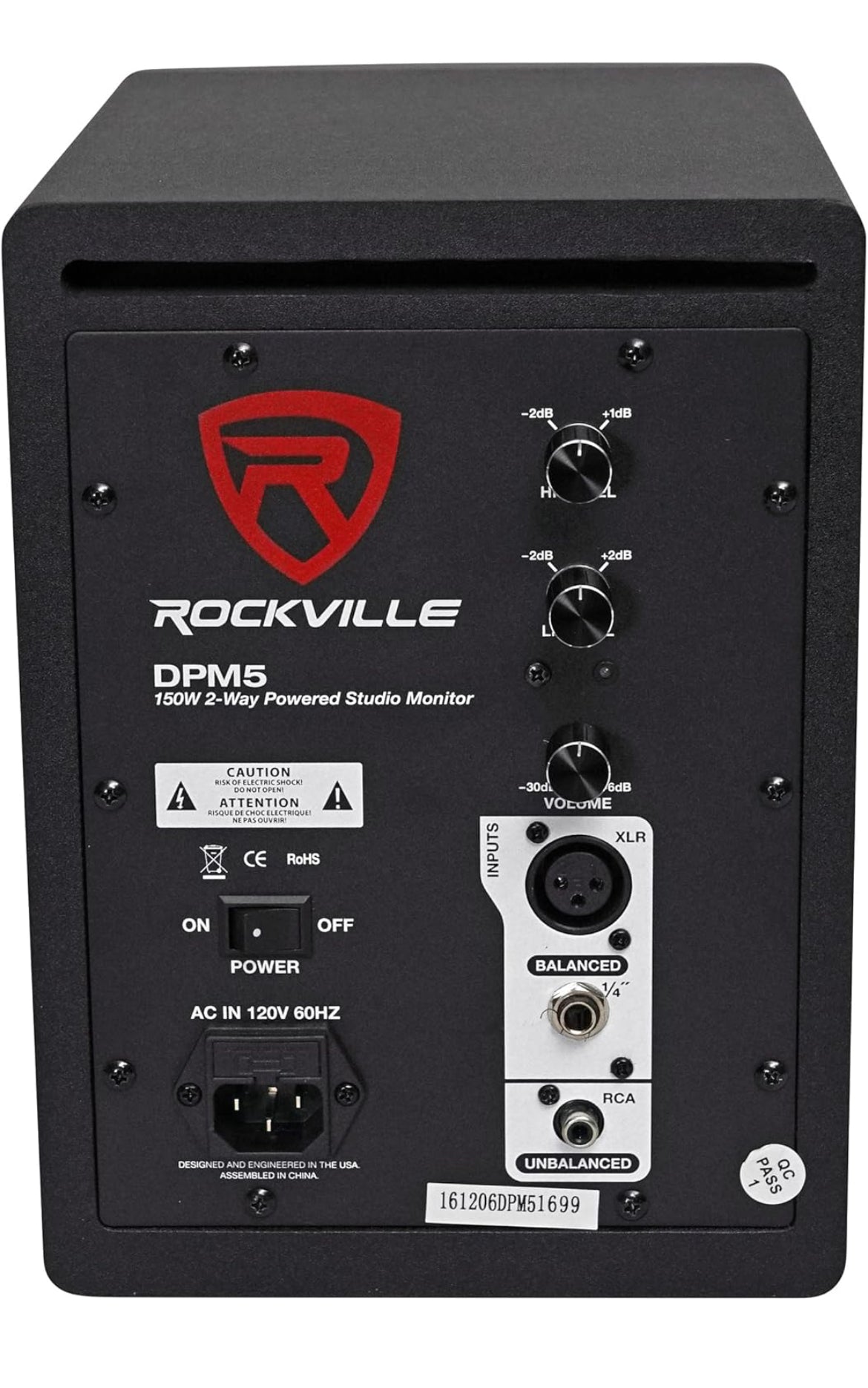 Rockville (2) DPM5B Powered 5.25" 300w Active Studio Monitors+Stands+Pads