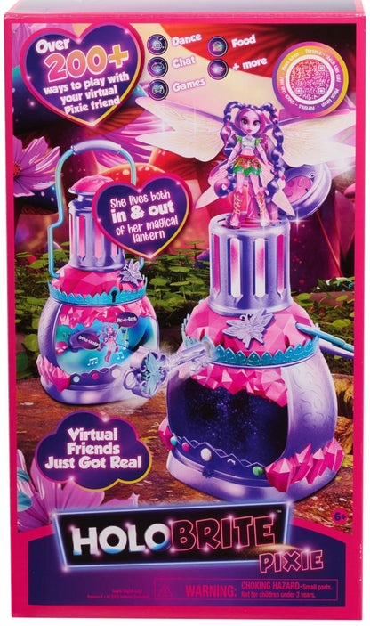 Just Play HOLOBRITE Pixie Lantern, Virtual Dancing and Interactive Games, Includes 5-inch Pixie Doll, Over 200 Ways to Play, Kids Toys for Ages 6 Up