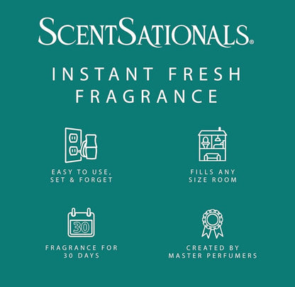 ScentSationals Eucalyptus Leaf & Cedar Fragrance Oil Plug In Air Freshener Refills 3-Pack - Works w/ Scentsationals Wall Plugs - Packaging May Vary