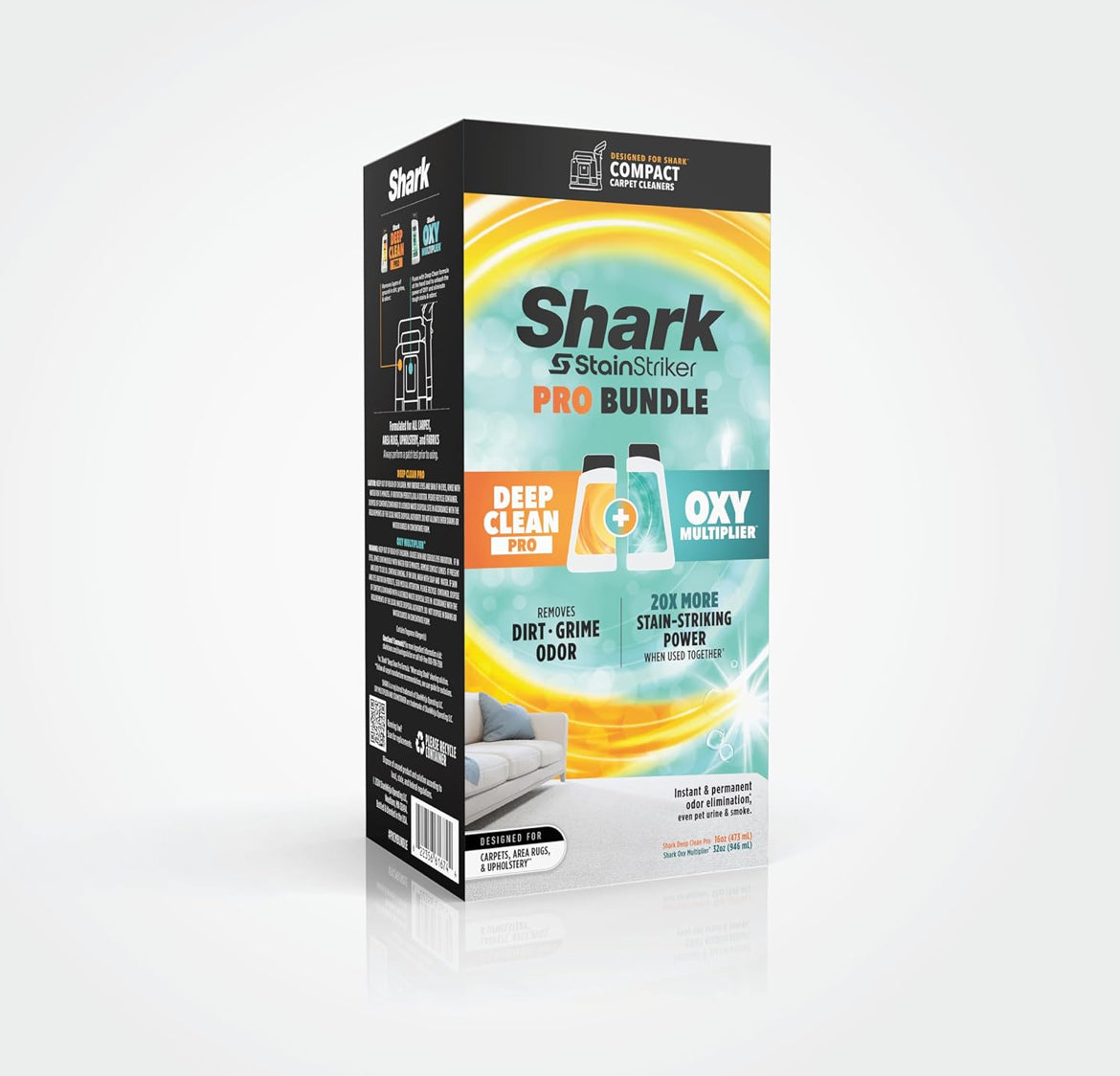 Shark StainStriker Pro Bundle for All Shark 32oz OXY Multiplier and 16oz Deep Clean Pro - NEW