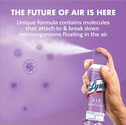 Lysol Luugsuiweraarbespuiting, Vir Luugsuiwering en Reukuitskakeling, Laventel Luggie Geur, 10 Vl. Oz (Pak van 3)