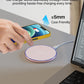 New Anti-Slip Wireless Charger 15W Max Fast Charging Pad Compatible w/ iPhone,Samsung Galaxy - Pink
