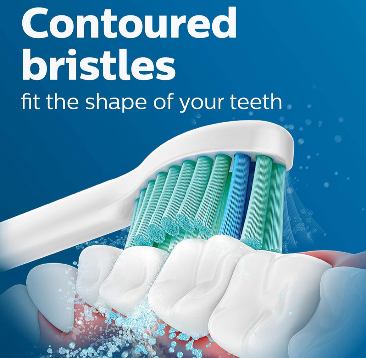 Philips Sonicare Oorspronklike SimplyClean Vervangings-tandeborselkoppe, 5 Borselkoppe, Wit, HX6015/03
