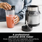 Ninja BN401 Nutri Pro Compact Personal Blender, Auto-iQ Technology, 1100-Peak-Watts, with (2) 24-oz. To-Go Cups & Spout Lids - Cloud Silver