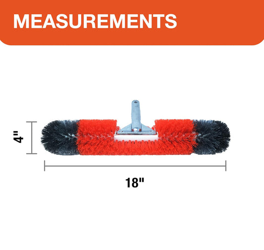 BLACK+DECKER Swembadborsel, 360 Grade Borselhare, 18 Duim