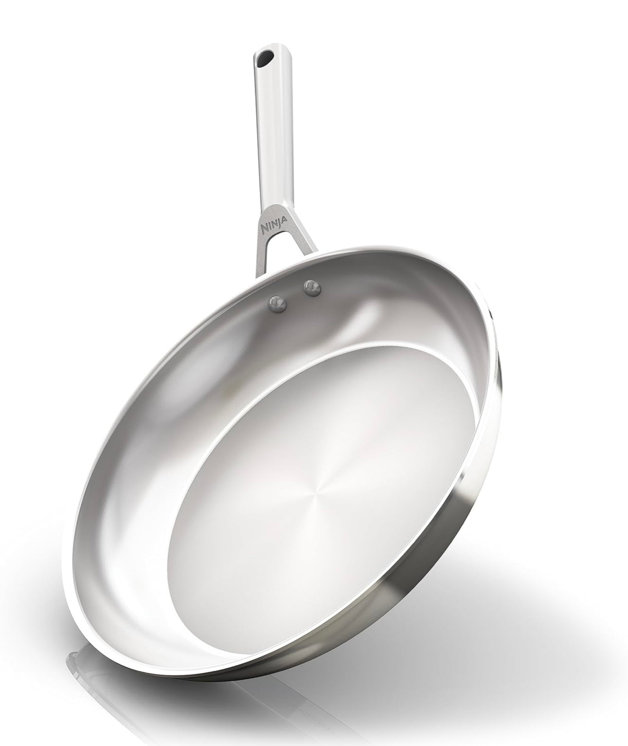 Ninja Everclad Kommersiële Graad Vlekvrye Staal Braaipan, Drielaag Panne, Oondveilig tot 315°C, Alle Stofies en Induksie Versoenbaar, Vlekvrye Staal, C90030