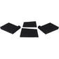 Rockville (2) APM8B 8" Powered Studio Monitors+Active 10" Subwoofer+Foam Pads