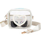 Clear Crossbody Bag for Women Girls Kids Purse Toddlers Shoulder Messenger Handbags Transparent Bags Wallet Pouch