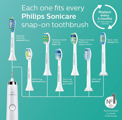 Philips Sonicare 2-reeks herlaaibare elektriese tandeborsel vir plaakbeheer - HX6211