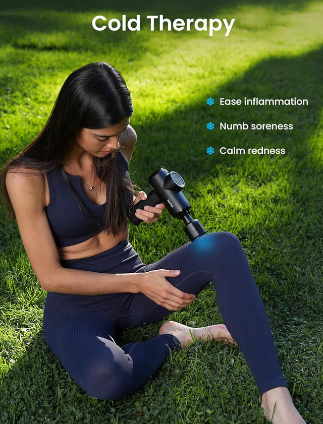 Active Thermacool 2 Massage Gun w/ Heat and Cold Percussion Deep Tissue Handheld Neck Massager