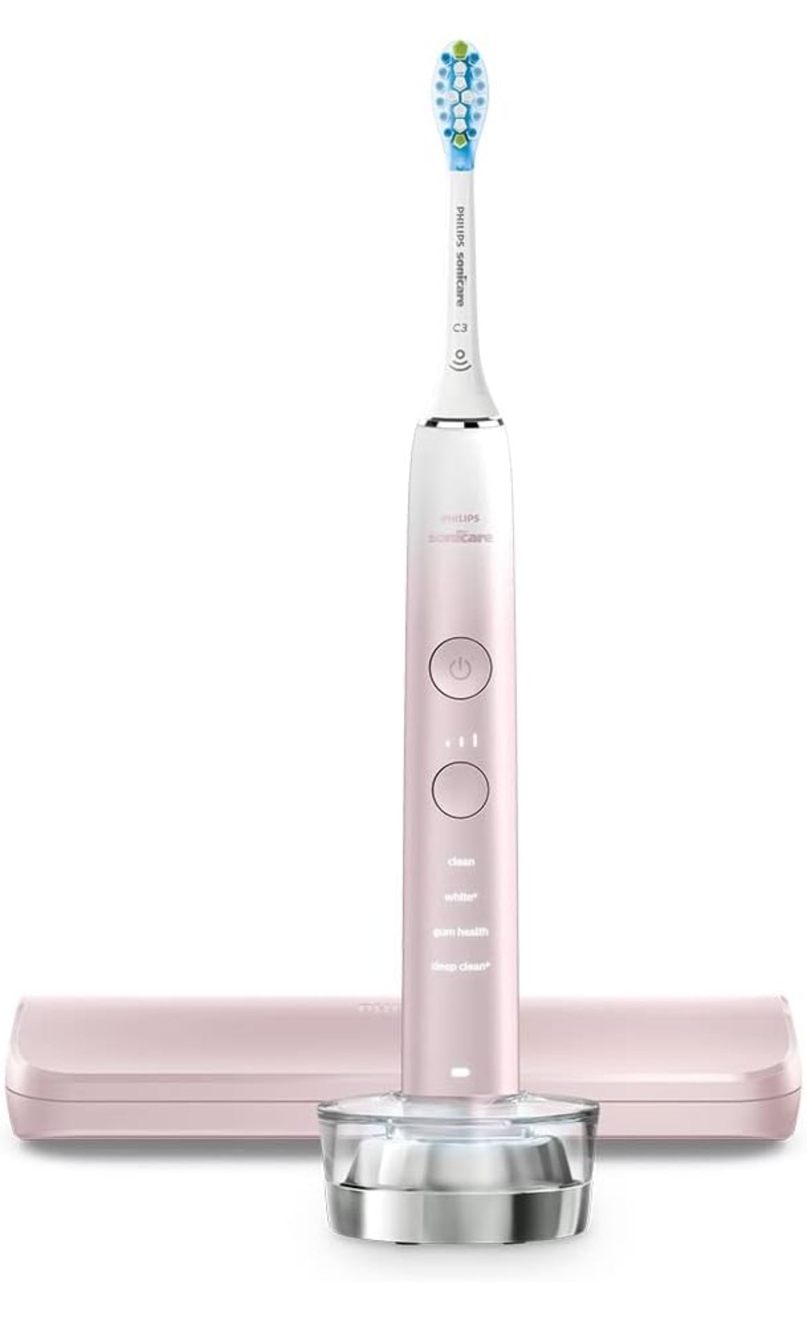 PHILIPS Sonicare 9000 Special Edition Rechargeable Toothbrush - Pink/White (HX9911/90)