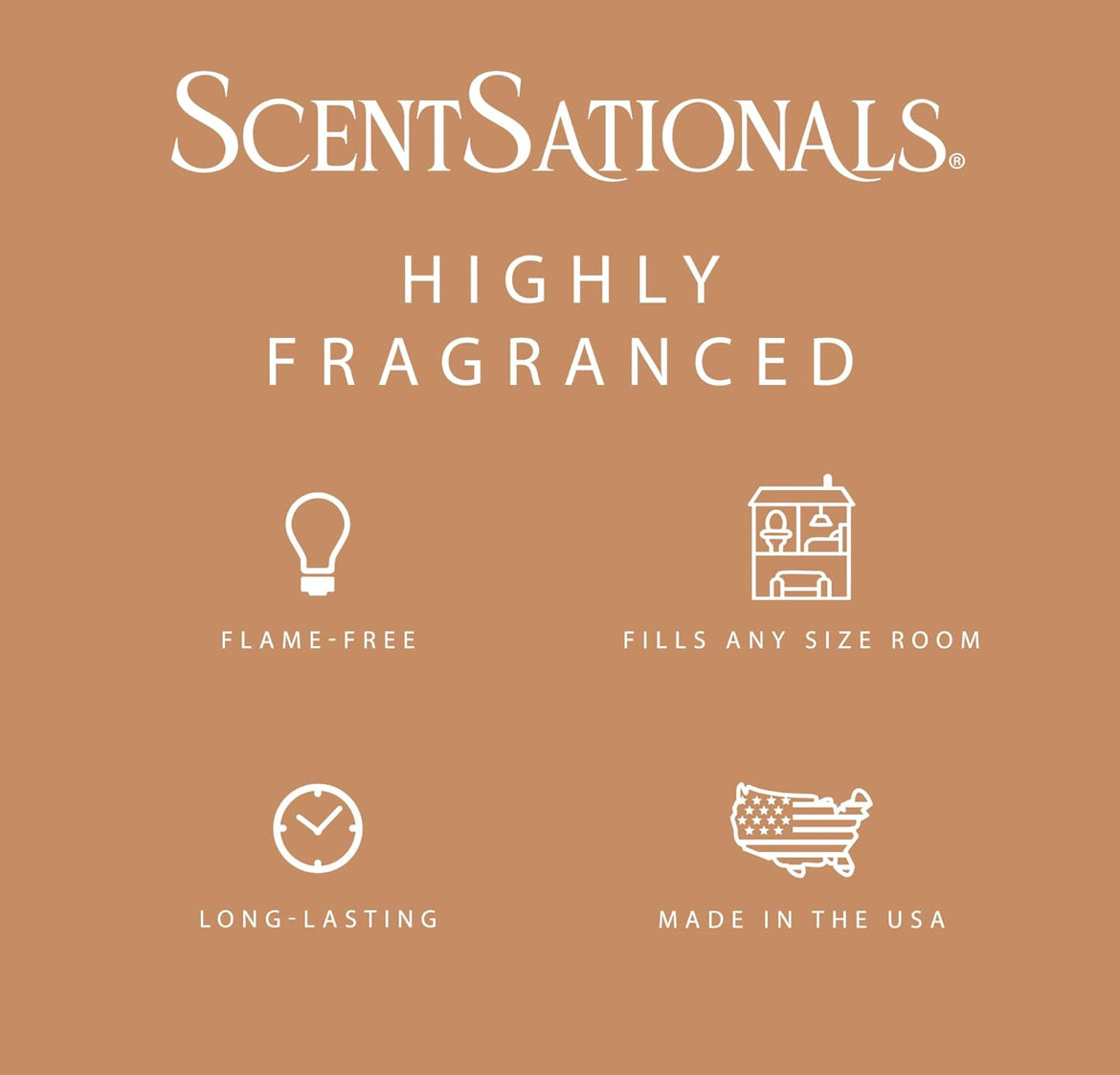 Scentsationals Wax Melts Strong Scent - No Place Like Home - Long Lasting Scented Melts for Warmers -10oz (PACK OF 4)