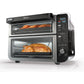 Ninja DCT451 12-in-1 Smart Double Oven with FlexDoor, Thermometer, FlavorSeal, Smart Finish, Rapid Top Convection and Air Fry Bottom - Stainless Steel