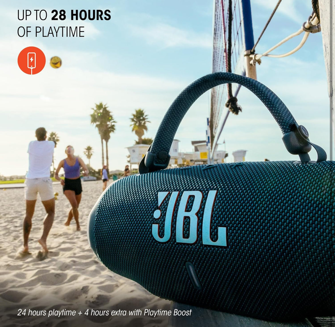 JBL Charge 6 - Portable Waterproof & Drop-Proof Bluetooth Speaker with a Sturdy/Removable Carrying Strap (Squad)