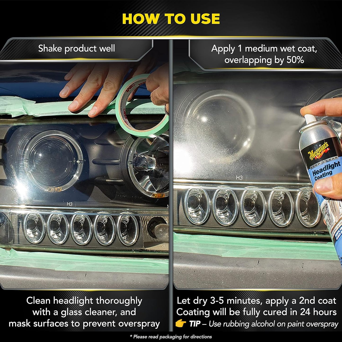 Meguiar's Headlight Coating UV Protection that Lasts All Year Long (4 oz)