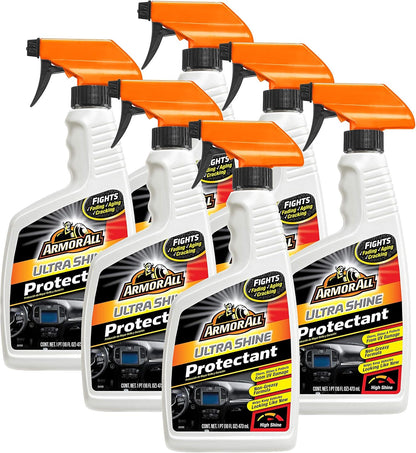 Armor All Binne-motor skoonmaker spuitbottel, Beskermende skoonmaakmiddel vir Motors, Vragmotors, Motorfietse, Ultra Glans - 16 Vl Oz) Pak van 6