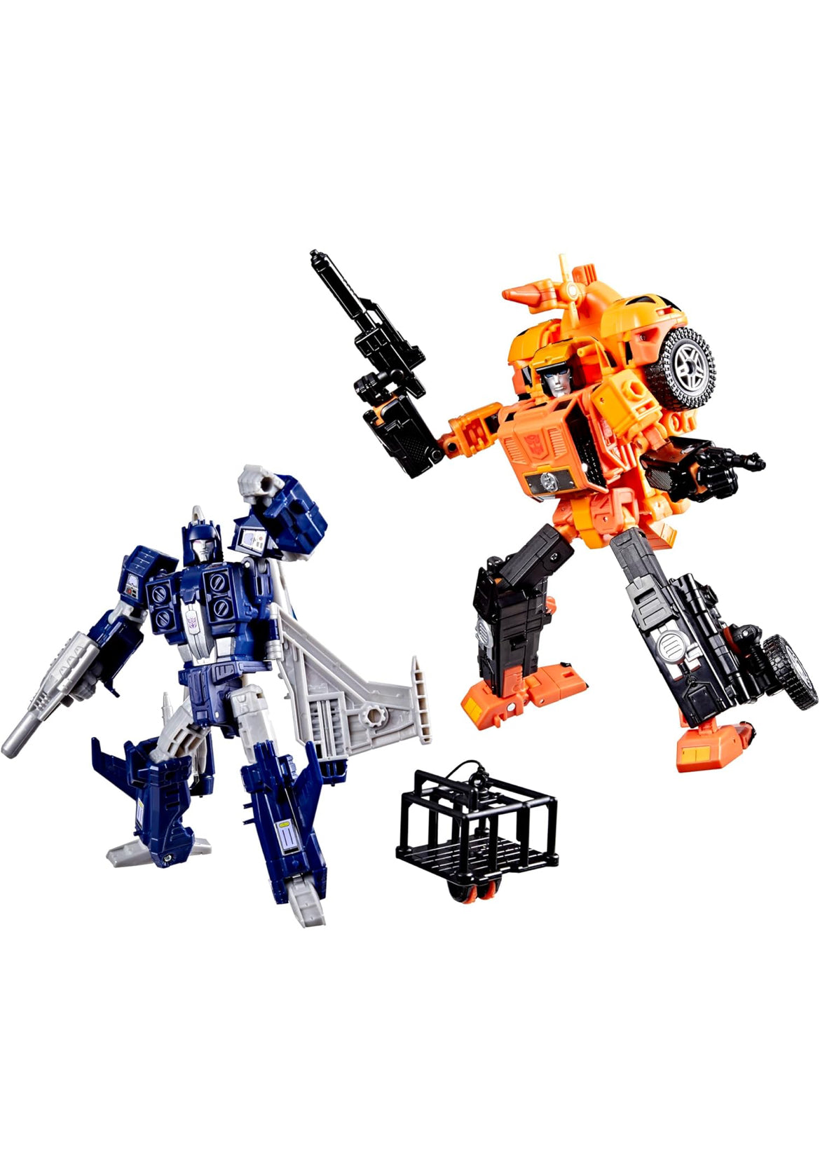 TRANSFORMERS Age of The Primes Wreck 'n Doom Collection 2-Pack, 7.5-Inch Autobot Sandstorm and 5.5-Inch Slugslinger Action Figures, Robot Toys, 8+